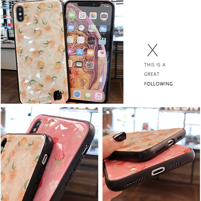 Diamond Texture Case For iPhone 7 8 6 6S Plus X XR XS 11 Pro Max SE 2 2020 Cute Fruit Strawberry lemon Phone Case Silicone Cover
Diamond Texture Case For iPhone 7 8 6 6S Plus X XR XS 11 Pro Max SE 2 2020 Cute Fruit Strawberry lemon Phone Case Silicone Cover