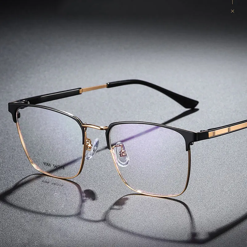 Full Rim Metal Frame Glasses For Male Business Style Square New Arrival Frame Fashional Optical and Myopia Spectacles 
Full Rim Metal Frame Glasses For Male Business Style Square New Arrival Frame Fashional Optical and Myopia Spectacles