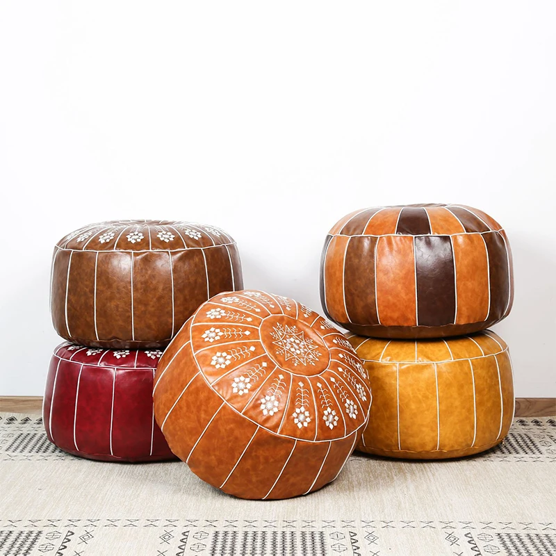 Nordic Style Moroccan Artificial Leather Pouf Craft Mandala Embroidery Ottoman Footstool Round Unstuffed Cushion Pillow
Nordic Style Moroccan Artificial Leather Pouf Craft Mandala Embroidery Ottoman Footstool Round Unstuffed Cushion Pillow