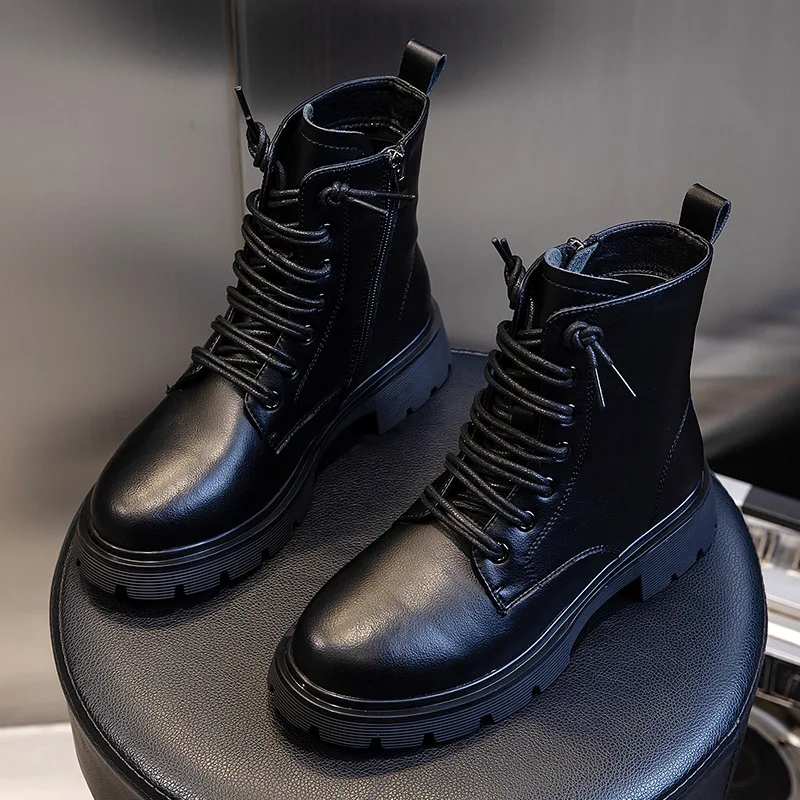 Boots Female Autumn 2021 New Leather Boots Middle Tube Casual Boots Female British Wind Thick With Leather Shoes Tentis
Boots Female Autumn 2021 New Leather Boots Middle Tube Casual Boots Female British Wind Thick With Leather Shoes Tentis