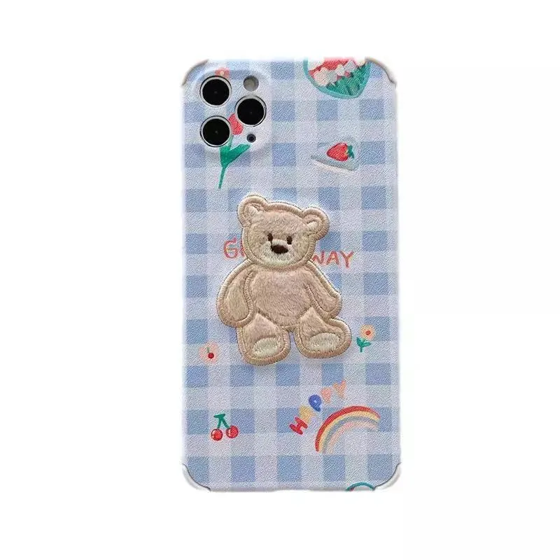 Cherry Embroidery Bear Silicone Soft Phone Case For iPhone 7 8 Plus 2020 SE X XR XS Max 11 11Pro Max 12 12Pro Max Pro Mini Case
Cherry Embroidery Bear Silicone Soft Phone Case For iPhone 7 8 Plus 2020 SE X XR XS Max 11 11Pro Max 12 12Pro Max Pro Mini Case