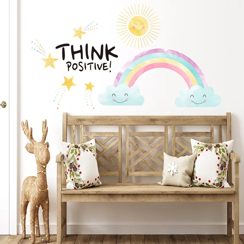 Zollor Sunlight Rainbow English Letter Simplicity Wall Sticker Bedroom Living room Study Creative Decoration Stickers Removable
Zollor Sunlight Rainbow English Letter Simplicity Wall Sticker Bedroom Living room Study Creative Decoration Stickers Removable