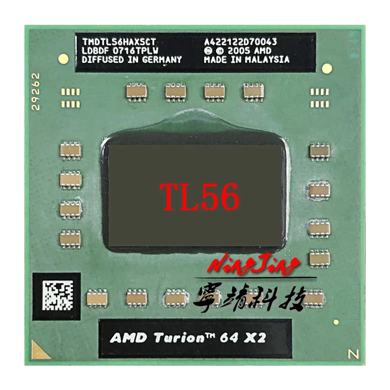 AMD Turion 64X2 Мобильная технология TL-56 TL 56 TL56 1 8 ГГц двухъядерный процессор с двойной