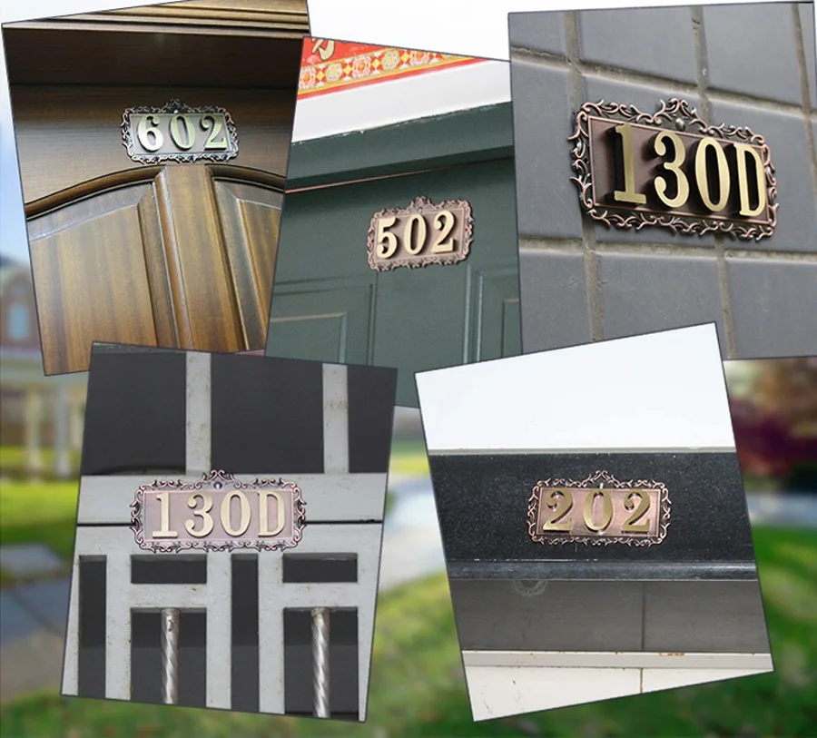 4 Digits House Number 180*83*2.5mm European Style Pure Copper Gate Numbers Card Hotel Villa Apartment Door Plating Plate Signs
4 Digits House Number 180*83*2.5mm European Style Pure Copper Gate Numbers Card Hotel Villa Apartment Door Plating Plate Signs