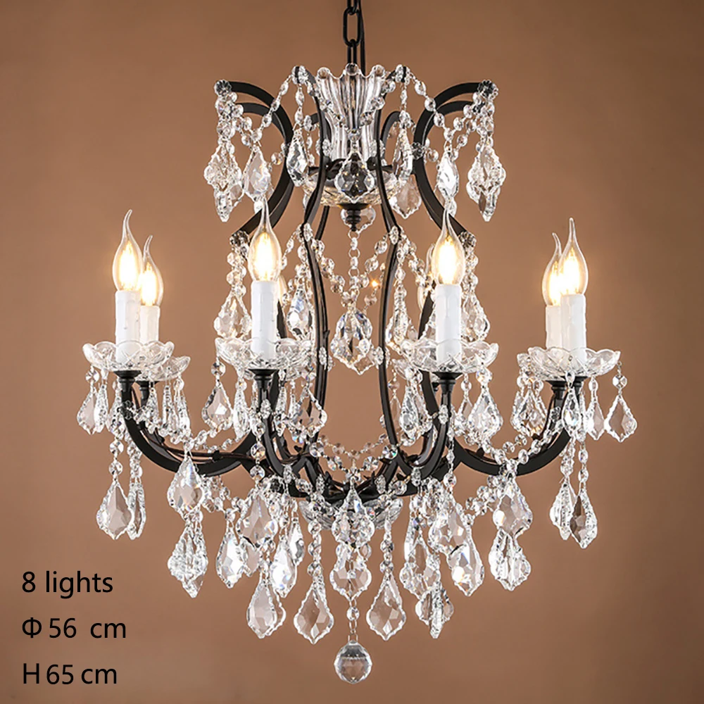 Loft Retro Vintage Big Crystal Chandeliers Lustre Modern Hanging Lamp E14 LED 110V 220V Lighting For Kitchen Living Room Bedroom
Loft Retro Vintage Big Crystal Chandeliers Lustre Modern Hanging Lamp E14 LED 110V 220V Lighting For Kitchen Living Room Bedroom