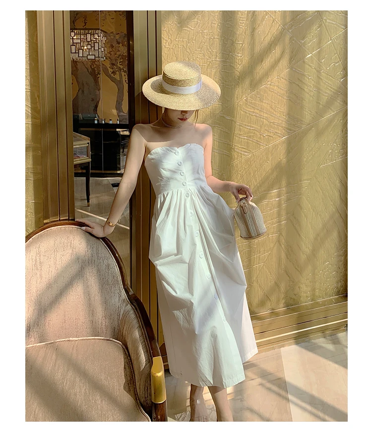 Strapless Party Dress Women Sexy Solid High Waist Midi Club Backless Vestidos Summer Shoulderless Dresses Back Lace Up Vestido
Strapless Party Dress Women Sexy Solid High Waist Midi Club Backless Vestidos Summer Shoulderless Dresses Back Lace Up Vestido