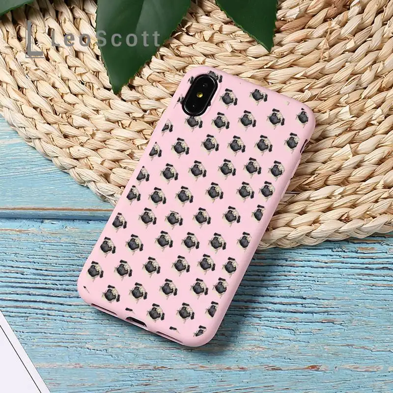 Pug Dog pet cute pink funny Phone Case Candy Color for iPhone 11 12 mini pro XS MAX 8 7 6 6S Plus X 5S SE 2020 XR
Pug Dog pet cute pink funny Phone Case Candy Color for iPhone 11 12 mini pro XS MAX 8 7 6 6S Plus X 5S SE 2020 XR
