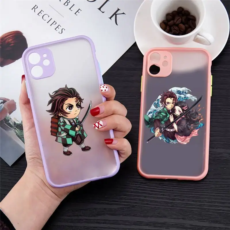 Kimetsu No Slayer Anime Phone Case For iPhone 13 12 11 Mini Pro XR XS Max 7 8 Plus X Matte transparent Purple Back Cover
Kimetsu No Slayer Anime Phone Case For iPhone 13 12 11 Mini Pro XR XS Max 7 8 Plus X Matte transparent Purple Back Cover