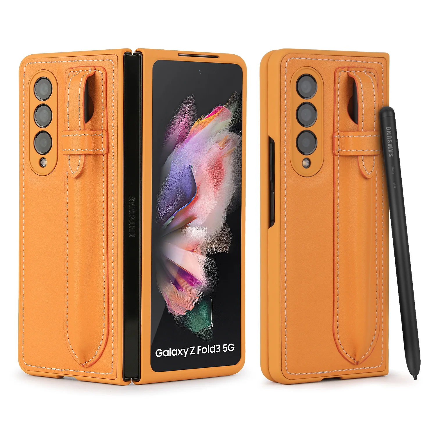 Plain Leather S Pen Pouch Bag Case for Samsung Galaxy Z Fold 3 5G Full Protection Cover With S Pen Slot Holder ( S Pen )
Plain Leather S Pen Pouch Bag Case for Samsung Galaxy Z Fold 3 5G Full Protection Cover With S Pen Slot Holder ( S Pen )