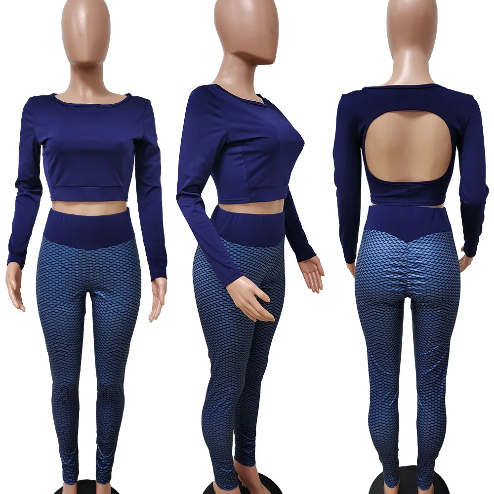 Women's Tracksuit Tights Sportswear Fitness Suit Fall Winter Top+Pant Sweat Set Workout Two Piece Jumpsuit Long Sleeve Crop Top
Women's Tracksuit Tights Sportswear Fitness Suit Fall Winter Top+Pant Sweat Set Workout Two Piece Jumpsuit Long Sleeve Crop Top