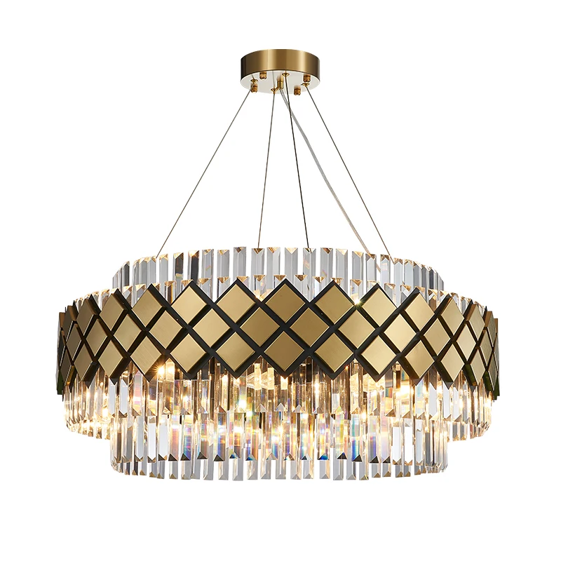 Modern Stainless Steel Chandelier Crystal Gold Round Luxury Chandelier Living Room Villa Lamp
Modern Stainless Steel Chandelier Crystal Gold Round Luxury Chandelier Living Room Villa Lamp