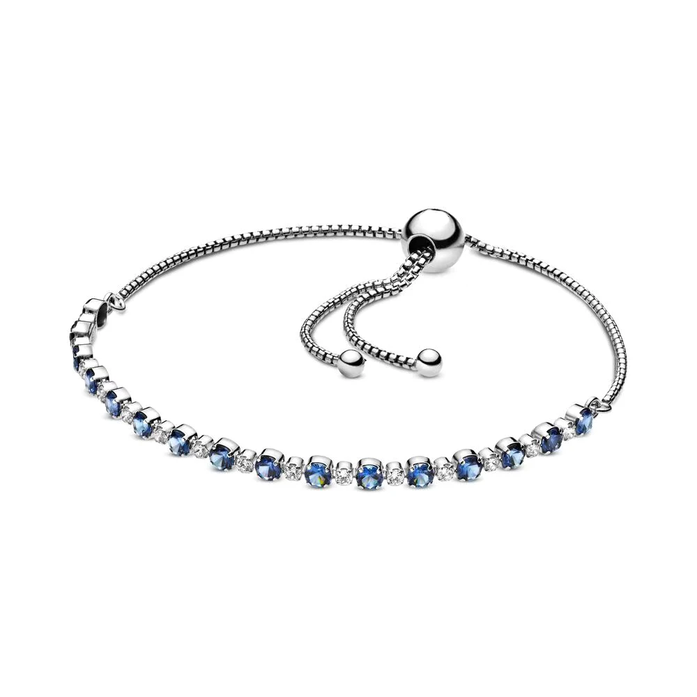 NEW 2020 100% 925 Sterling Silver Spring Blue And Clear Cz Slider Bracelet Bead For DIY Women Original Fashion Gift Jewelry
NEW 2020 100% 925 Sterling Silver Spring Blue And Clear Cz Slider Bracelet Bead For DIY Women Original Fashion Gift Jewelry