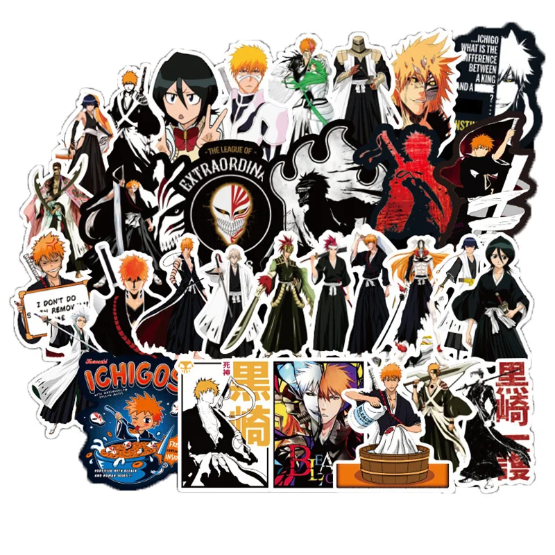 50Pcs/pack BLEACH Stickers Japanese Anime Stickers Japanese Manga For Laptop Mouse Motorcycle Skateboard luggage Guitar
50Pcs/pack BLEACH Stickers Japanese Anime Stickers Japanese Manga For Laptop Mouse Motorcycle Skateboard luggage Guitar