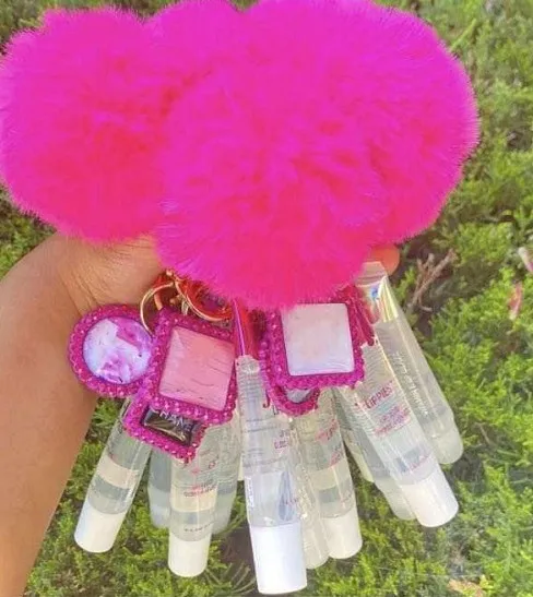 Rose Rhinestone Flower Car Key chain Cute Phone Case Pendant Female Bag Key Chain Gift,and key chain with lip glosses together
Rose Rhinestone Flower Car Key chain Cute Phone Case Pendant Female Bag Key Chain Gift,and key chain with lip glosses together