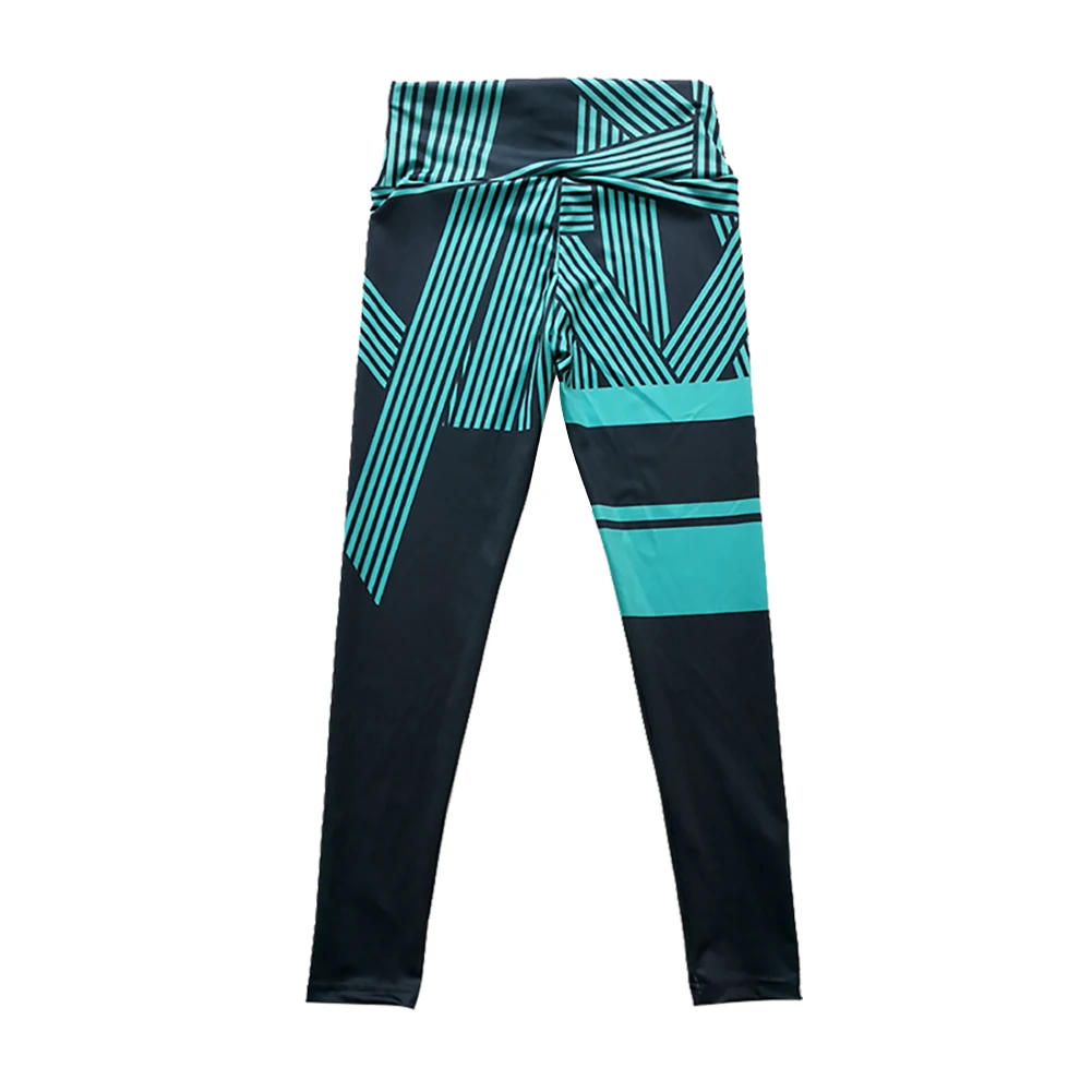Women Pants Striped Print Yoga Pants High Waist Leggings Two Color Patchwork Breathable Gym Leggings Female
Women Pants Striped Print Yoga Pants High Waist Leggings Two Color Patchwork Breathable Gym Leggings Female