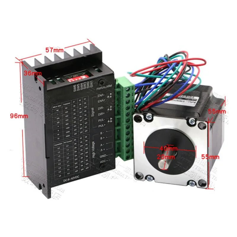 DIY CNC Router Parts Nema 23 Stepper Motor 57mm 3A Drive TB6600 motor for laser Engraving Machine
DIY CNC Router Parts Nema 23 Stepper Motor 57mm 3A Drive TB6600 motor for laser Engraving Machine