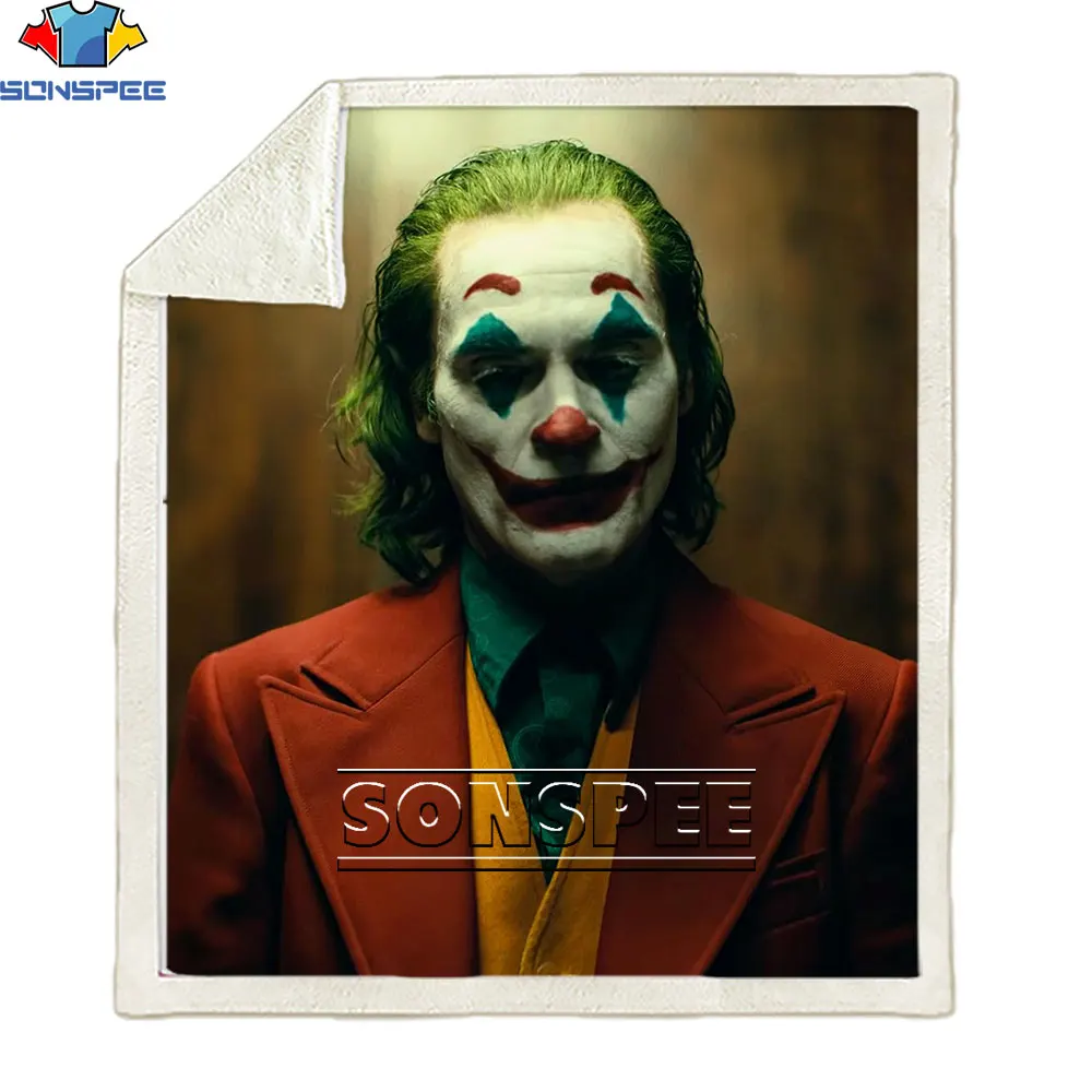 SONSPEE Fashion Horror Clown 3D Printing Men's Blanket Clown Face Pattern Unisex Harajuku Funny Male/Female Children's Blanket
SONSPEE Fashion Horror Clown 3D Printing Men's Blanket Clown Face Pattern Unisex Harajuku Funny Male/Female Children's Blanket