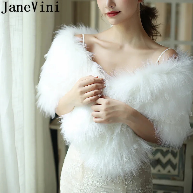 JaneVini Winter Lace White Fur Wrap Women Cape Elegant Ladies Faux Fur Bridal Shawls Jacket Stole Wedding Bolero Shoulder Cover
JaneVini Winter Lace White Fur Wrap Women Cape Elegant Ladies Faux Fur Bridal Shawls Jacket Stole Wedding Bolero Shoulder Cover