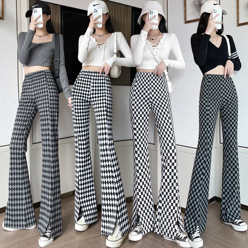 Real Shot Chessboard Grid Loose Casual Sweatpants Female 2021 New All-Match Bell-Bottom Pants Mop Pants Fashion
Real Shot Chessboard Grid Loose Casual Sweatpants Female 2021 New All-Match Bell-Bottom Pants Mop Pants Fashion