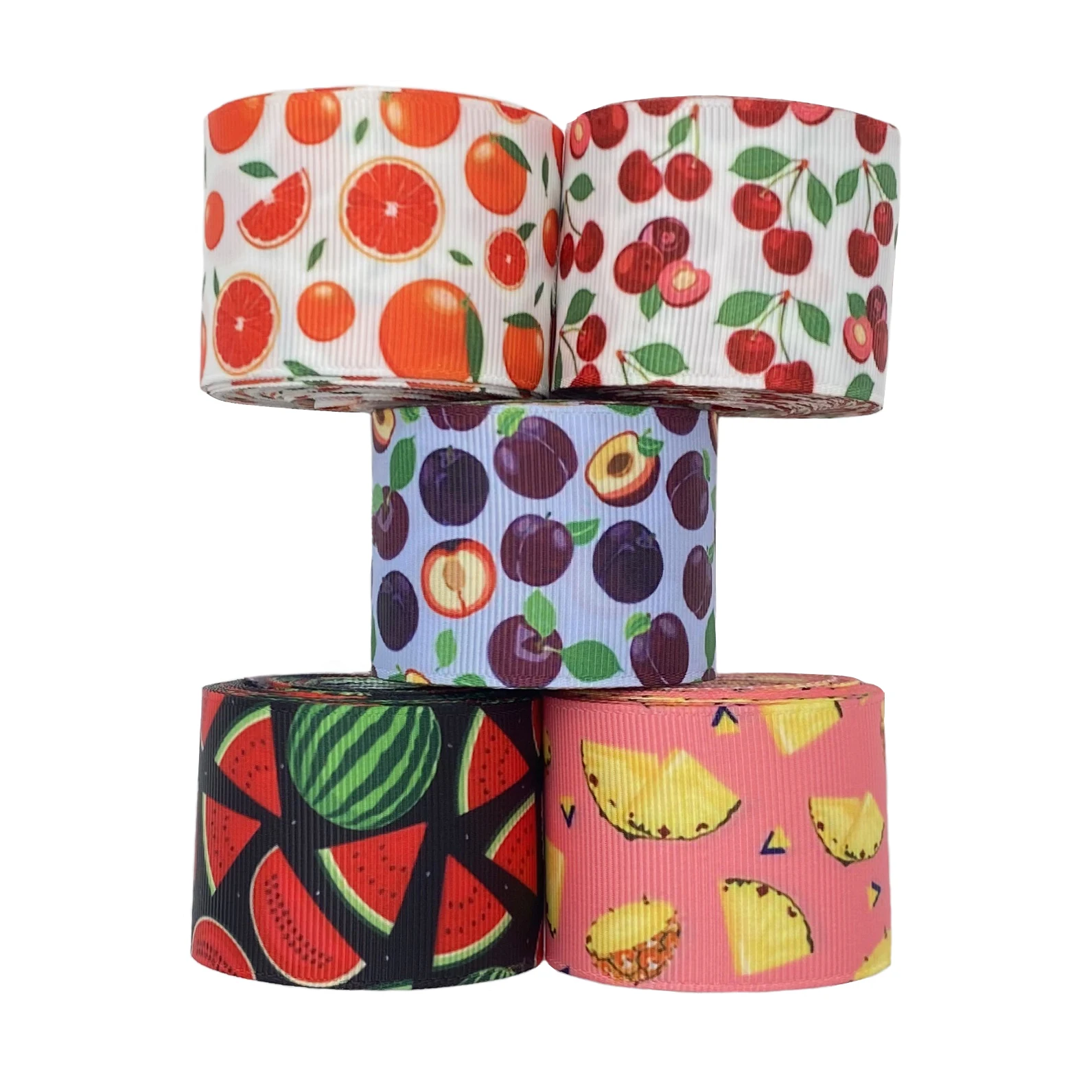 38mm Fruits Ribbon Watermelon/Pineapple/Cherry/Orange Printed Grosgrain Ribbon For Diy,Hair Bow Accessories,Crafts Ribbon Fruits
38mm Fruits Ribbon Watermelon/Pineapple/Cherry/Orange Printed Grosgrain Ribbon For Diy,Hair Bow Accessories,Crafts Ribbon Fruits
