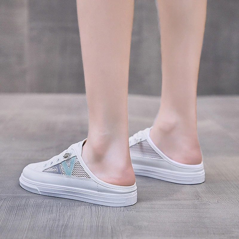 Half-support small white shoes women's summer 2021 new woman flats Women's sneakers woman vulcanize shoes mesh breathable shoes
Half-support small white shoes women's summer 2021 new woman flats Women's sneakers woman vulcanize shoes mesh breathable shoes