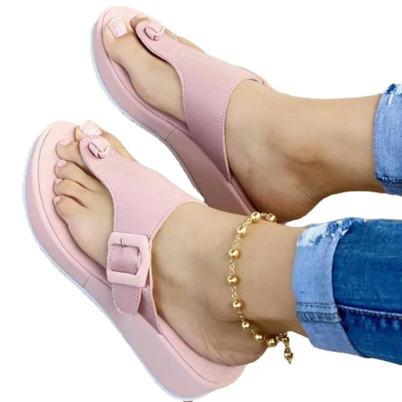 Summer Wedge Women Slippers Platform Lightweight Sole Adjustable Strap Buckle Casual Outdoor Flip Flops Beach Shoes Ladies Shoes
Summer Wedge Women Slippers Platform Lightweight Sole Adjustable Strap Buckle Casual Outdoor Flip Flops Beach Shoes Ladies Shoes