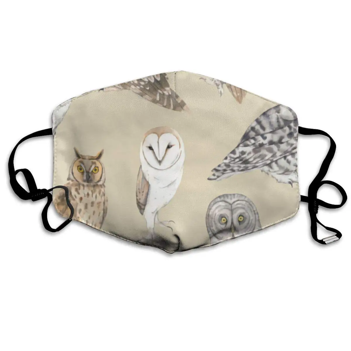 Owls On Beige Washable Reusable Mask, Cotton Anti Dust Half Face Mouth Mask For Kids Teens Men Women With Adjustable Ear Loops
Owls On Beige Washable Reusable Mask, Cotton Anti Dust Half Face Mouth Mask For Kids Teens Men Women With Adjustable Ear Loops