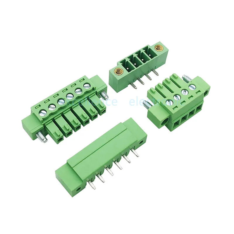 5Sets 3.81mm Pluggable PCB Screw Terminal Block Connector with Flange Male/Female Plug-in Teminal Block 15EDGKM 2/3/4/5/6/7/8P 
5Sets 3.81mm Pluggable PCB Screw Terminal Block Connector with Flange Male/Female Plug-in Teminal Block 15EDGKM 2/3/4/5/6/7/8P
