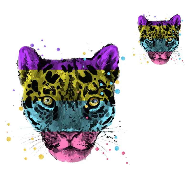 Custom Logo Iron On Vinyl Heat Transfer Patches For Clothing Cool Leopard Thermo-Adhesive Patch Ironing Sticker On T-Shirt Badge
Custom Logo Iron On Vinyl Heat Transfer Patches For Clothing Cool Leopard Thermo-Adhesive Patch Ironing Sticker On T-Shirt Badge