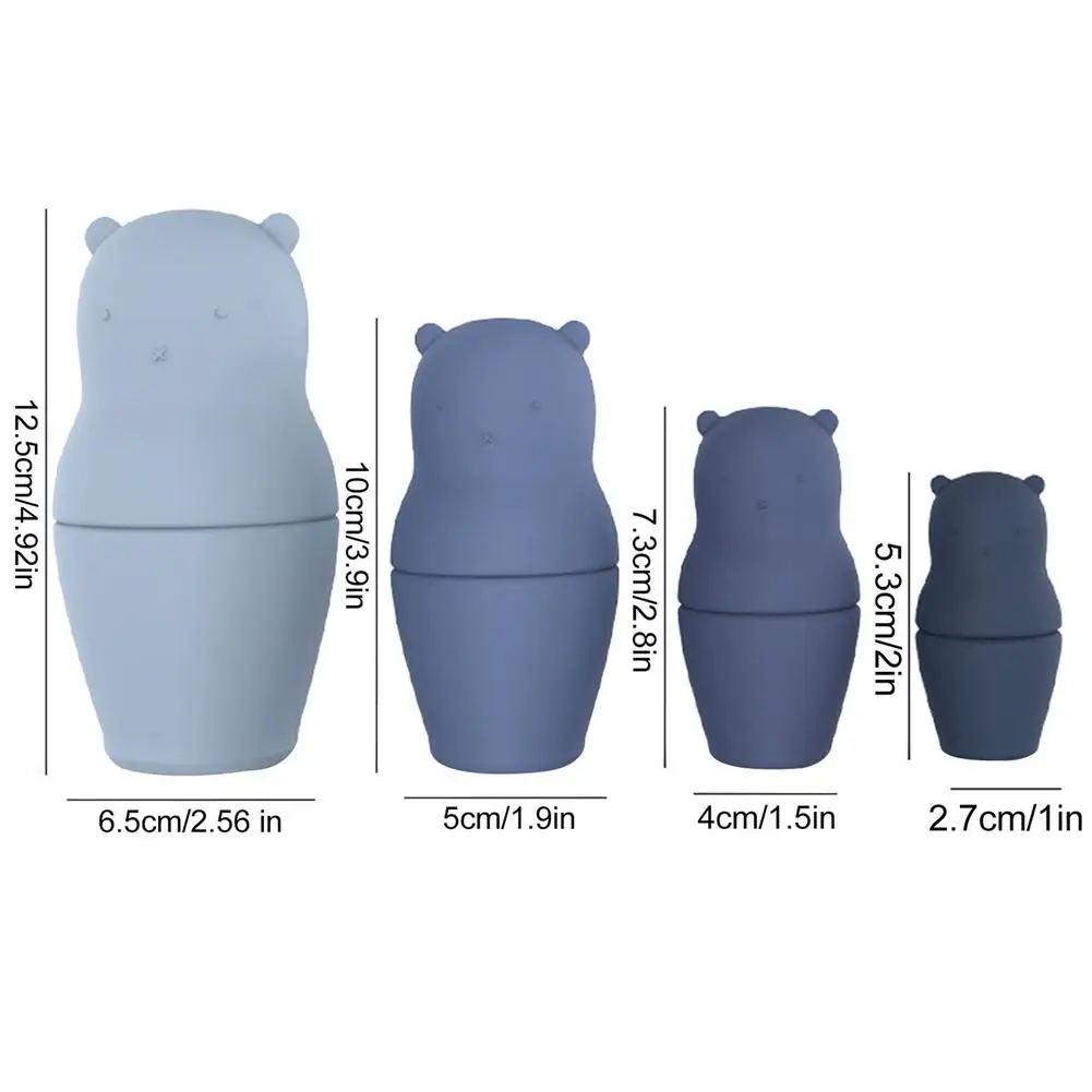 4pcs Baby Educational Doll Safe Silicone Food-Grade Teether Toy DIY Animal Nesting Dolls High-quality Baby's Ideal Gifts
4pcs Baby Educational Doll Safe Silicone Food-Grade Teether Toy DIY Animal Nesting Dolls High-quality Baby's Ideal Gifts