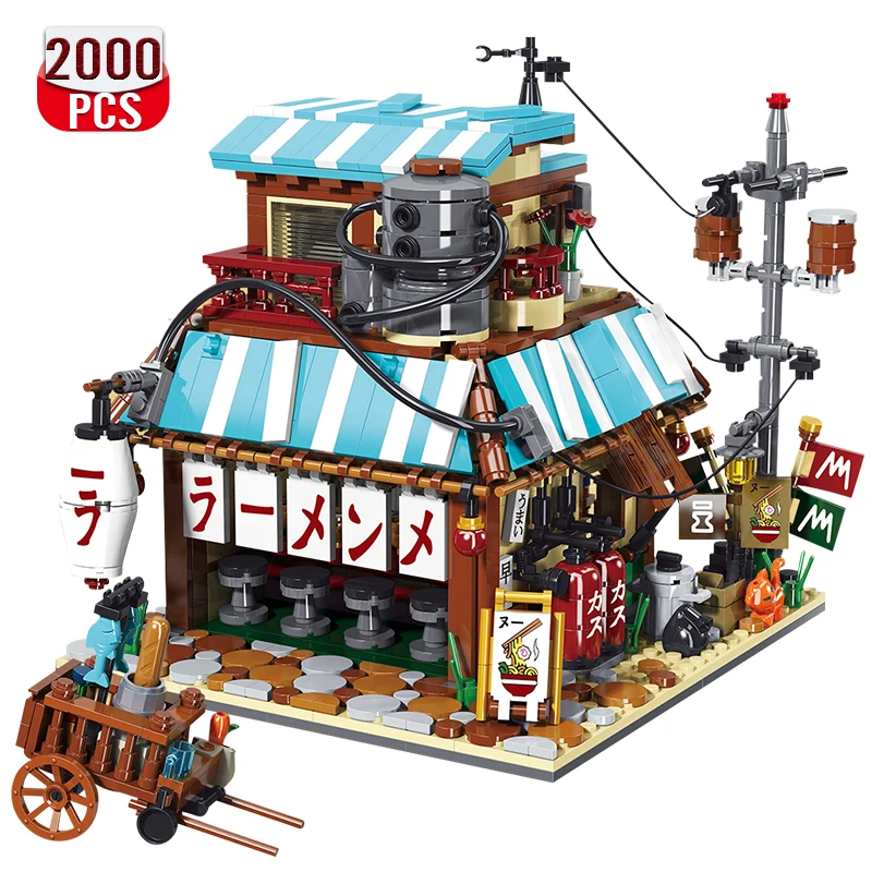 Technical Ideas Japanese Restaurant Street View Building Block Expert Ramen House Set Bricks DIY Toy for children Holiday Gifts
Technical Ideas Japanese Restaurant Street View Building Block Expert Ramen House Set Bricks DIY Toy for children Holiday Gifts