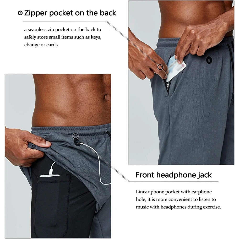Men's Workout Running Gym Shorts 2 in 1 Athletic Shorts with Pockets Outdoor Sports Trainning Shorts
Men's Workout Running Gym Shorts 2 in 1 Athletic Shorts with Pockets Outdoor Sports Trainning Shorts