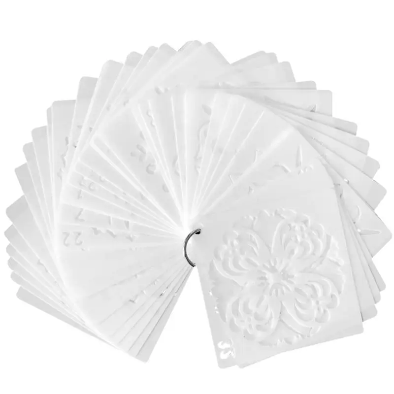 36pcs Plastic Painted Decor DIY Hollow Mandala Pattern Painting Stencils Wall Paper Stencils Drawing Tool
36pcs Plastic Painted Decor DIY Hollow Mandala Pattern Painting Stencils Wall Paper Stencils Drawing Tool