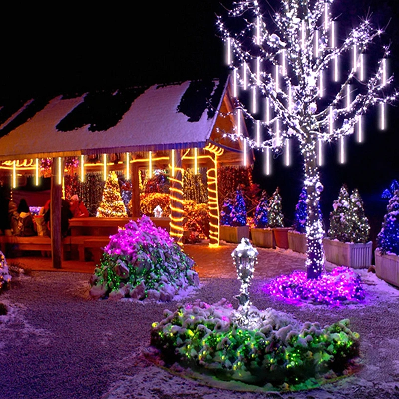 Led Tube String Light Meteor Shower Rain Tube Lamp Outdoor Decoration Christmas Light For Tree Party Home Garden 50 CM 8 Tubes
Led Tube String Light Meteor Shower Rain Tube Lamp Outdoor Decoration Christmas Light For Tree Party Home Garden 50 CM 8 Tubes