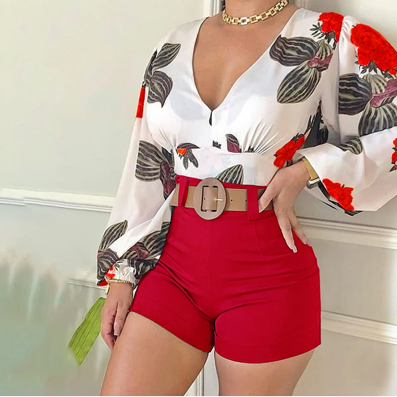 Women Fashion Casual Two-Piece Set Suits Set Female Spring Clothes Floral Print Long Sleeve Top & Fitted Pants Set No Belt
Women Fashion Casual Two-Piece Set Suits Set Female Spring Clothes Floral Print Long Sleeve Top & Fitted Pants Set No Belt