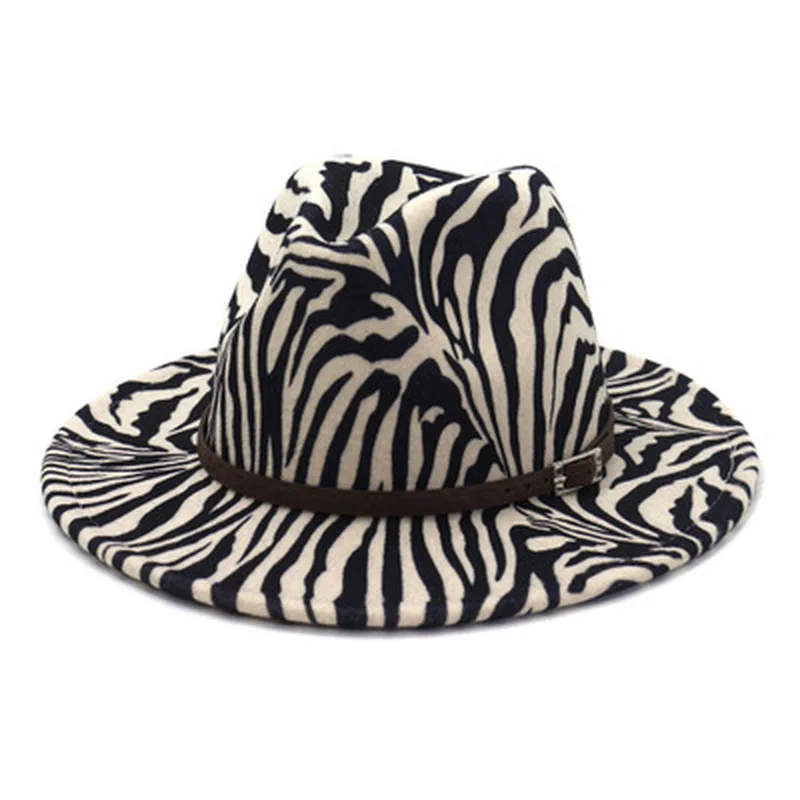 women winter hats wide brim zebra print belt band fedora hats formal dress wedding church black grey vintage felted fedora hats
women winter hats wide brim zebra print belt band fedora hats formal dress wedding church black grey vintage felted fedora hats