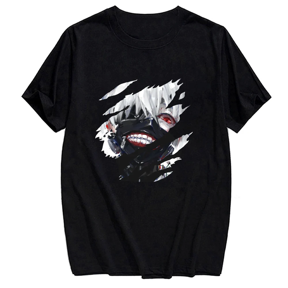 

CLOOCL Anime Tokyo Ghoul Cotton T-Shirt Fashion Brand Summer Printed T-Shirts Men Women Casual T-Shirt Hip Hop Tops Funny Tees