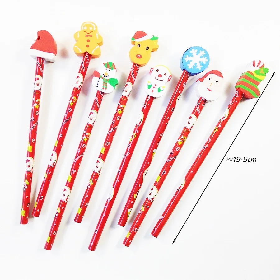30 Pcs/lot Kawaii Christmas Pencil Wooden Pencil With Eraser Cartoon Pencils Creative Stationery Children Student Pencil
30 Pcs/lot Kawaii Christmas Pencil Wooden Pencil With Eraser Cartoon Pencils Creative Stationery Children Student Pencil
