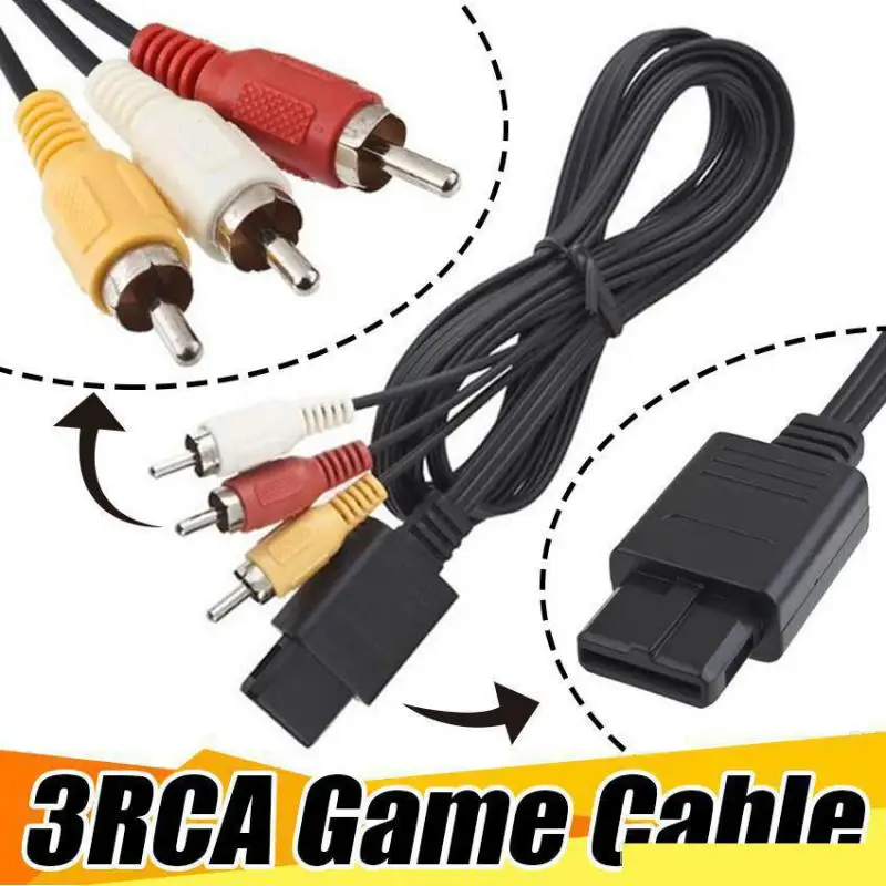 6 футов/1 8 м AV TV RCA аудио видео композитный кабель адаптер преобразователь