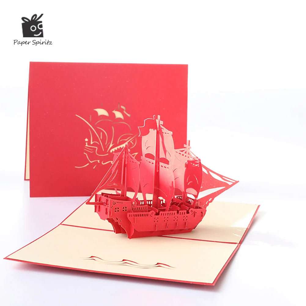 3D Pop UP Invitations Card Ship Means Successfully 3D Paper World Attractions Birthday Greeting Cards 3D Thank You Postcard
3D Pop UP Invitations Card Ship Means Successfully 3D Paper World Attractions Birthday Greeting Cards 3D Thank You Postcard