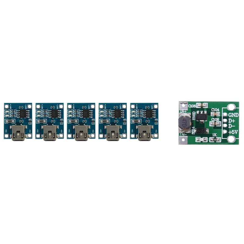 5X 5V USB 1A Lithium Battery Charging Board Module With DC-DC 1V-5V To 5V 500MA Boost Converter Step Up Power Module
5X 5V USB 1A Lithium Battery Charging Board Module With DC-DC 1V-5V To 5V 500MA Boost Converter Step Up Power Module