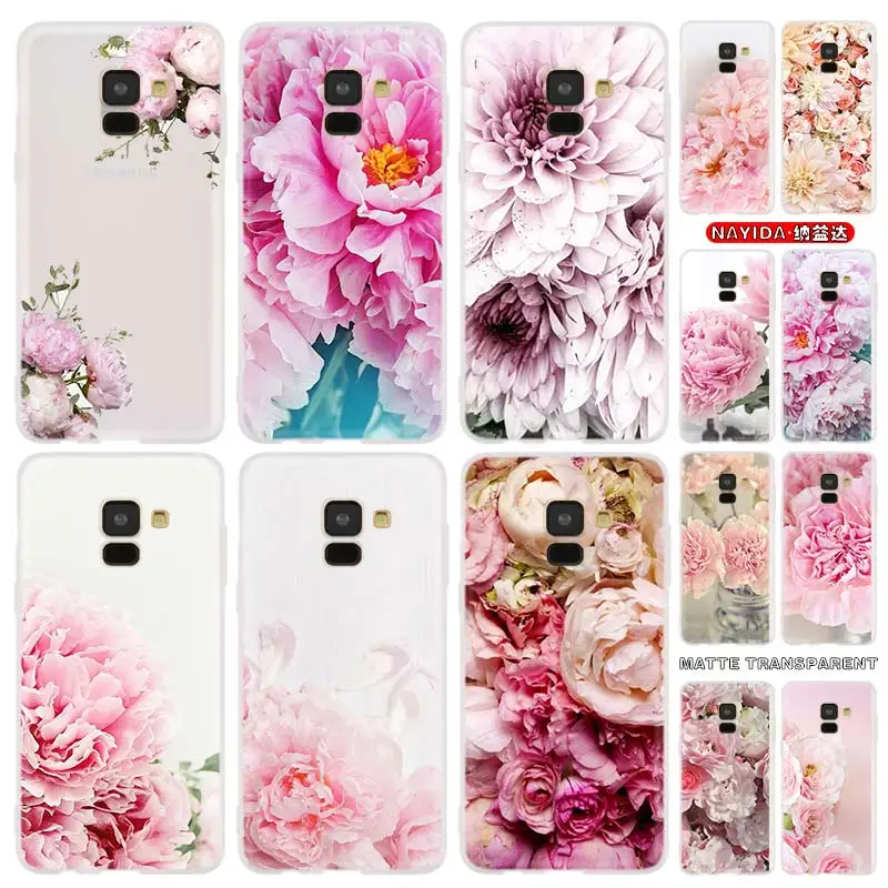 

Phone Case For Samsung Galaxy J6 J8 J5 J7 J4 Plus 2018 2016 2017 EU Prime Pro CORE Cover Star Peony Delicate Flower