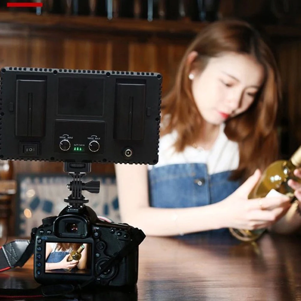 Video Light 40W On Camera Set Dimmable 600 LED Panel with Barndoor Lightweight Easy Carrying Camera for DSLR Camera
Video Light 40W On Camera Set Dimmable 600 LED Panel with Barndoor Lightweight Easy Carrying Camera for DSLR Camera
