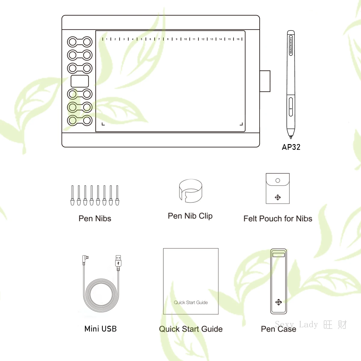 M106K PRO 10'' Graphics Drawing Tablet with 8192 Levels Tilt Supported Battery-free Stylus for Windows/mac/Android OS
M106K PRO 10'' Graphics Drawing Tablet with 8192 Levels Tilt Supported Battery-free Stylus for Windows/mac/Android OS