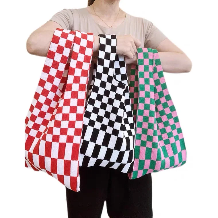 Checkerboard Cotton Weave Shoulder Bag for Women Plaid Knitting Tote Fashion Designer Underarm Bags Lady Shopper Handbags 2021
Checkerboard Cotton Weave Shoulder Bag for Women Plaid Knitting Tote Fashion Designer Underarm Bags Lady Shopper Handbags 2021