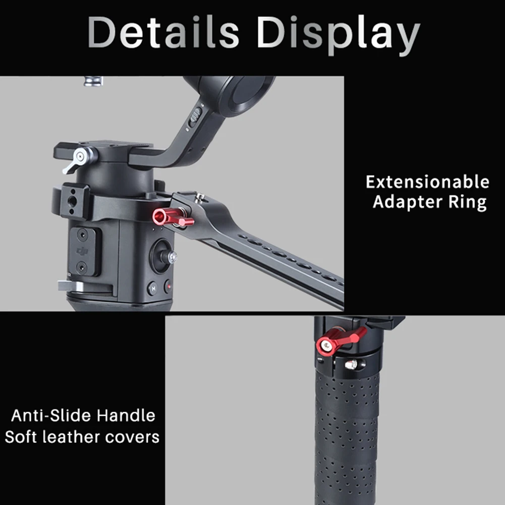 Position Adjustable Gimbal Dual Handle Grip Monitor Holder Light Camera Stabilizer Cold Shoe Microphone DSLR For DJI Ronin S SC
Position Adjustable Gimbal Dual Handle Grip Monitor Holder Light Camera Stabilizer Cold Shoe Microphone DSLR For DJI Ronin S SC