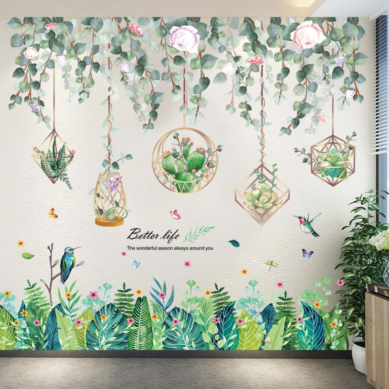 Tropical Grass Leaves Wall Stickers DIY Potted Plant Wall Decals for Living Room Kids Bedroom Kitchen Nursery Home Decoration
Tropical Grass Leaves Wall Stickers DIY Potted Plant Wall Decals for Living Room Kids Bedroom Kitchen Nursery Home Decoration