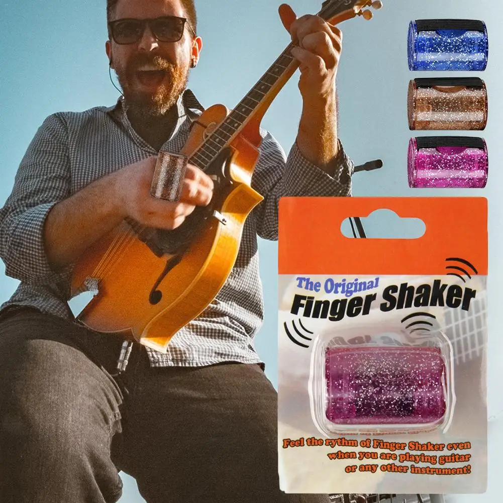 

Ukulele Finger Sand Shaker Rhythm Folk Acoustic Guitar Sand Chime Accompaniment Instrument Sand Hammer Maraca Musical Instrument