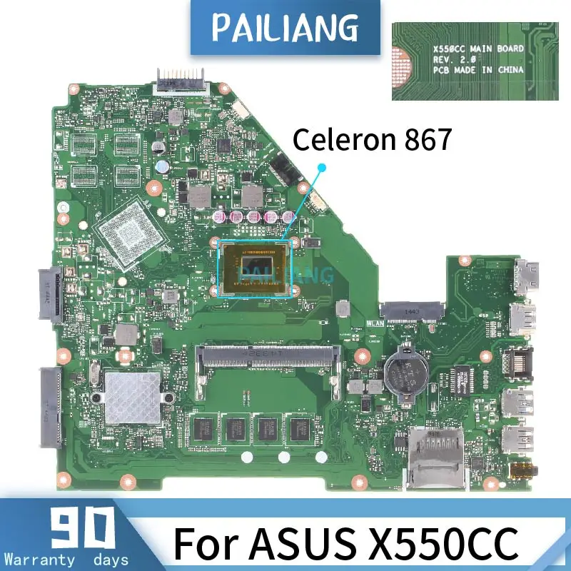 CN-0M9CVC для DELL Vostro V5470 DAJW8CMB8E1 0M9CVC SR1EN I3-4030U материнская плата ноутбука DDR3