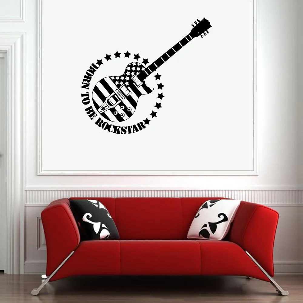 Funny Guitar Wall Sticker Home Decoration Accessories For Kids Rooms Music Room Nursery Room Decor Decoration Mural Vinyl ph853
Funny Guitar Wall Sticker Home Decoration Accessories For Kids Rooms Music Room Nursery Room Decor Decoration Mural Vinyl ph853